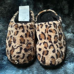 Cheetah slippers